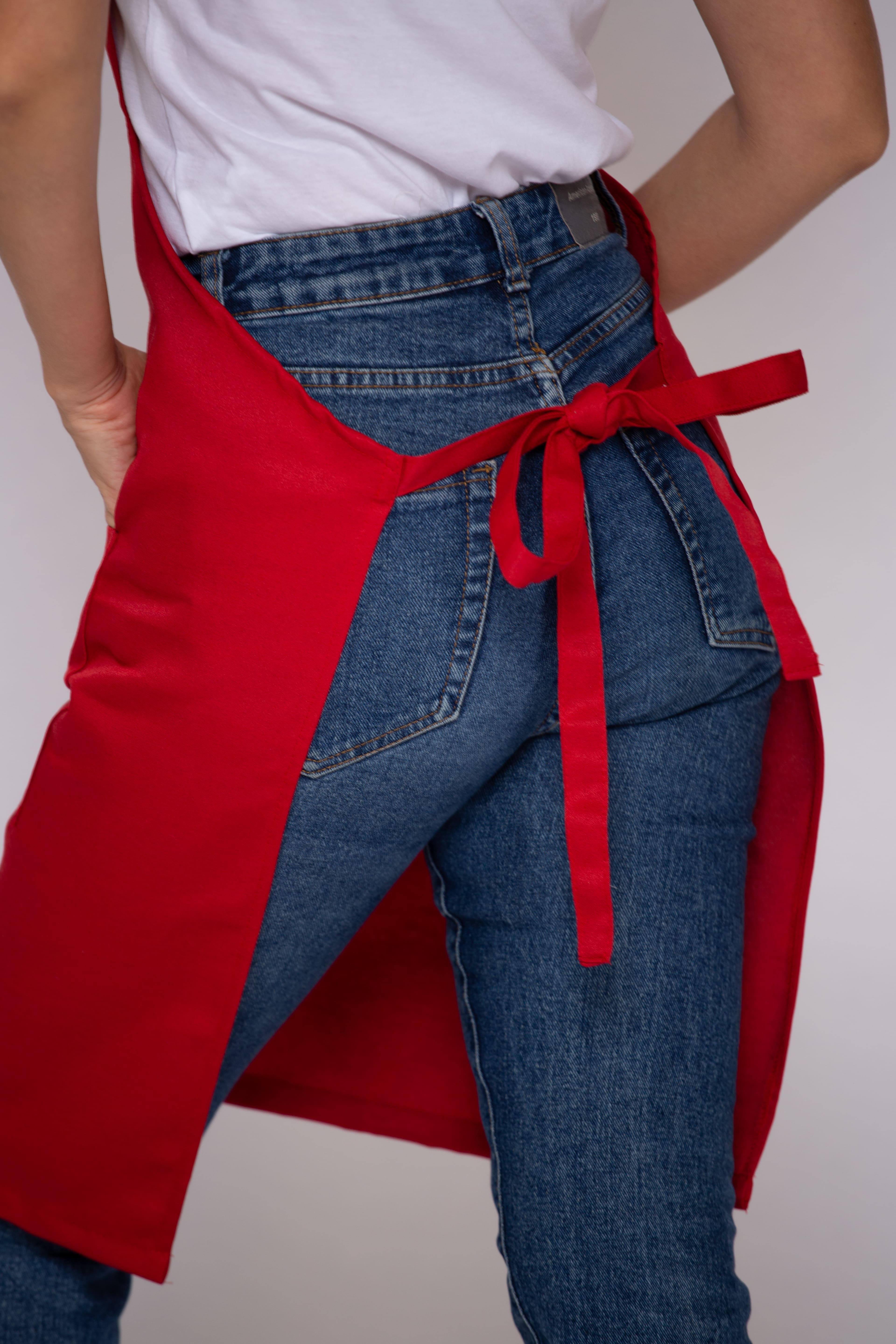 Фартук универсальный рабочий, красный Фото